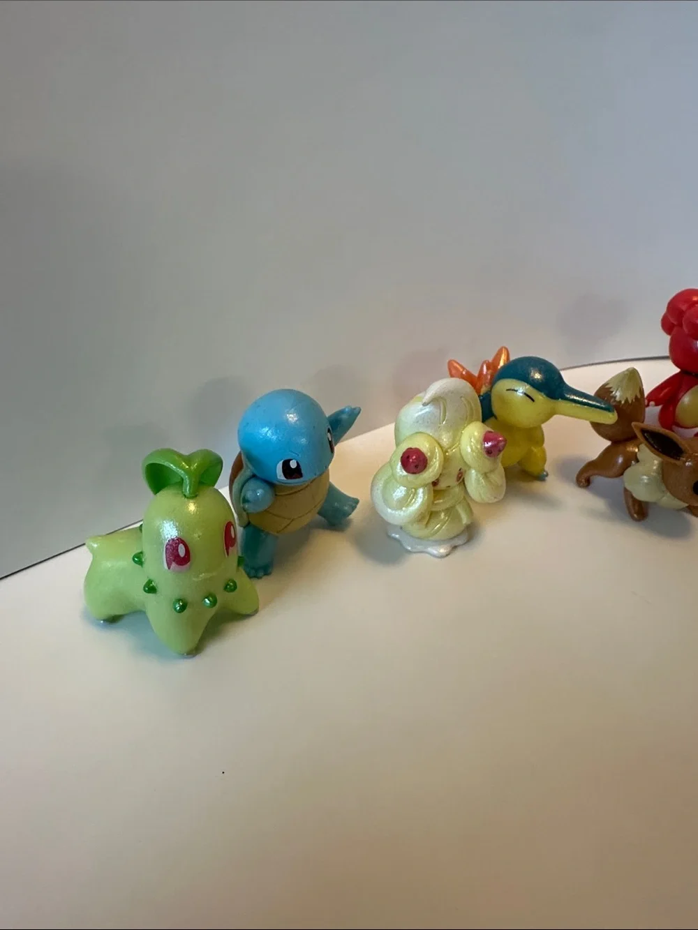 Pokemon Mini Figures - Green Blue Yellow Orange Red Brown